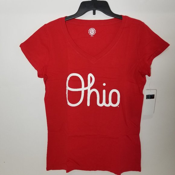 Ohio Script Womens T-shirt buckeye band - Picture 1 of 3